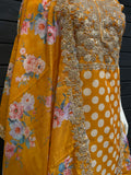 Chanderi Silk With Embroidery Work