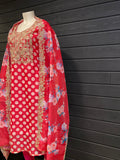 Chanderi Silk With Embroidery Work