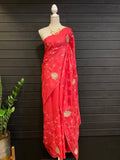 Semi Silk with Embroidery Work