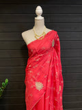 Semi Silk with Embroidery Work