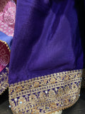 Chanderi Silk with Embroidery Work