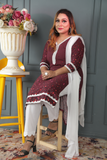 Linen Kameez With Lace