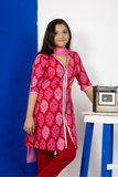 red salwar kameez