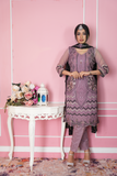 chiffon kameez with all over embroidery work