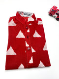 red cotton panjabi for kids